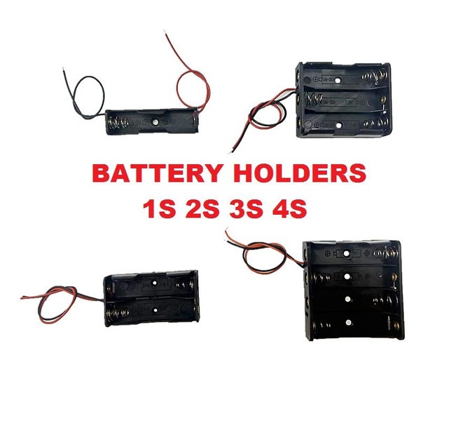 Battery Holder AA - 14500 AAA - 10440 1S 2S 3S 4S options available Carousel 17