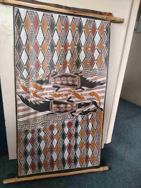 Aboriginal Bark Painting Carousel 1