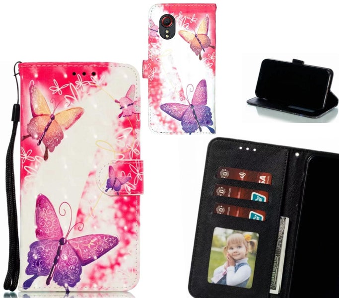 Samsung Galaxy Xcover 5 Case Leather Wallet Case 3D Pattern Printed Carousel 1