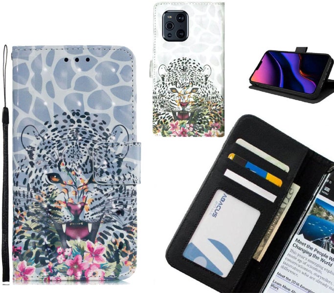 Oppo Find X3 Pro Case Leather Wallet Case 3D Pattern Printed Carousel 1