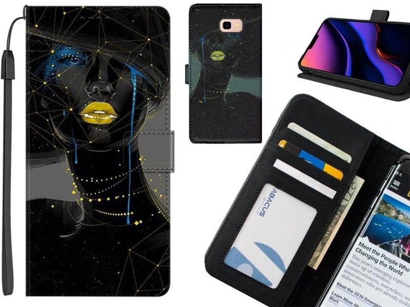 Galaxy J4 Plus case leather wallet case printed ID Carousel 1