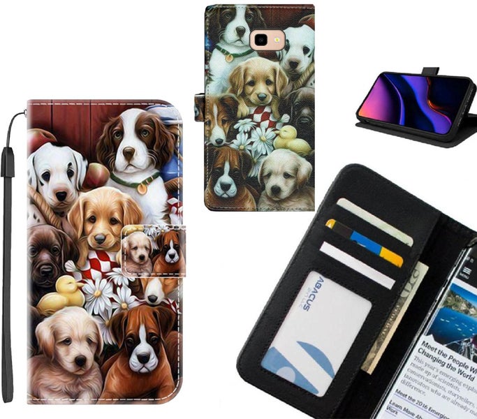 Galaxy J4 Plus case leather wallet case printed ID Carousel 1