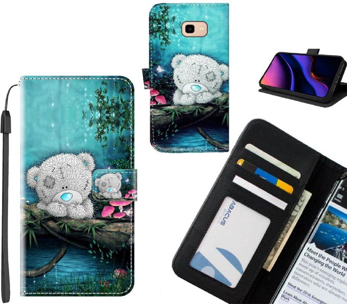 Galaxy J4 Plus case leather wallet case printed ID Carousel 1