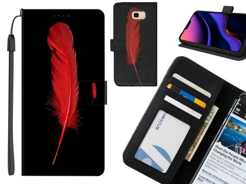 Galaxy J4 Plus case leather wallet case printed ID Carousel 1