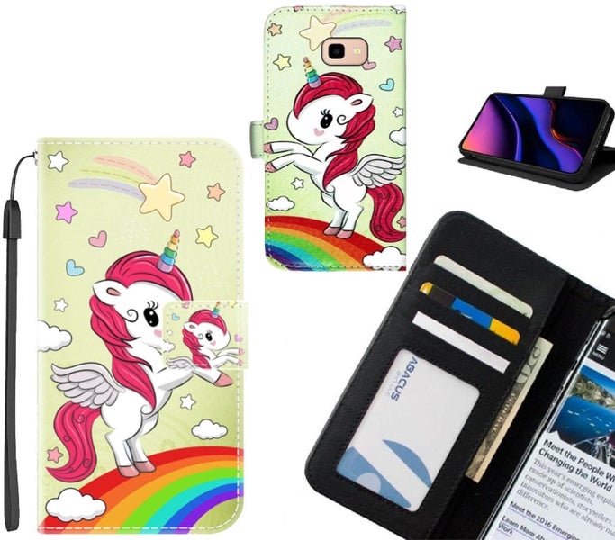 Galaxy J4 Plus case leather wallet case printed ID Carousel 1