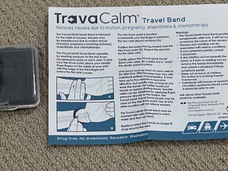 TravaCalm Travel Band – Natural Nausea Relief Carousel 2