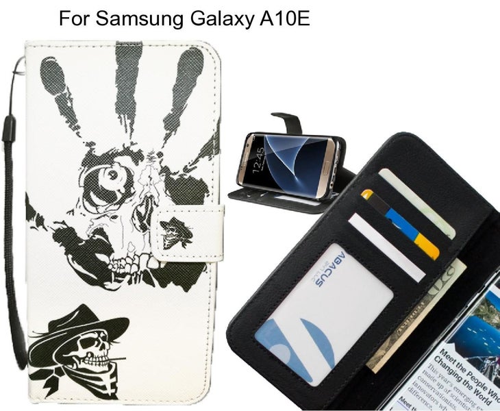 Samsung Galaxy A10E case 3 card leather wallet case printed ID Carousel 1