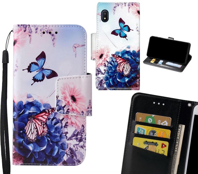 Samsung Galaxy A10E Case wallet fine leather case printed Carousel 1