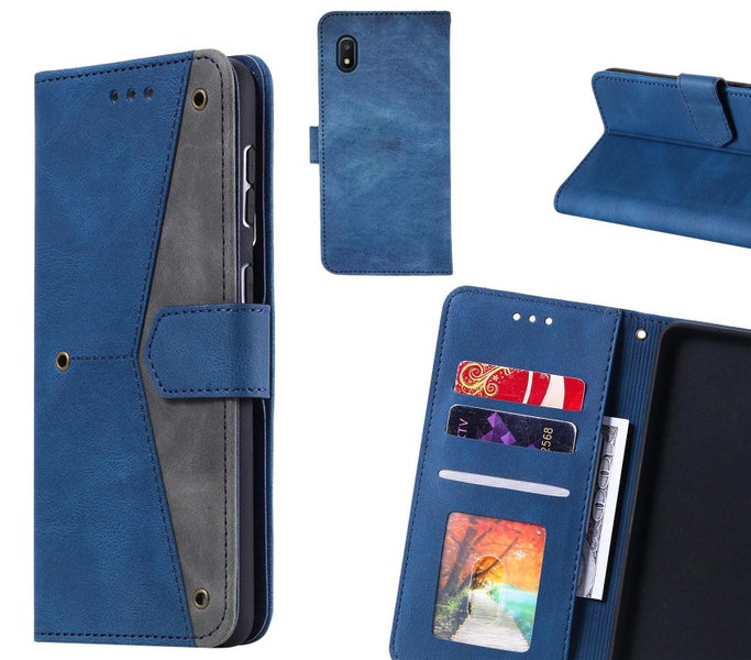Samsung Galaxy A10E Case Wallet Denim Leather Case Cover Carousel 1