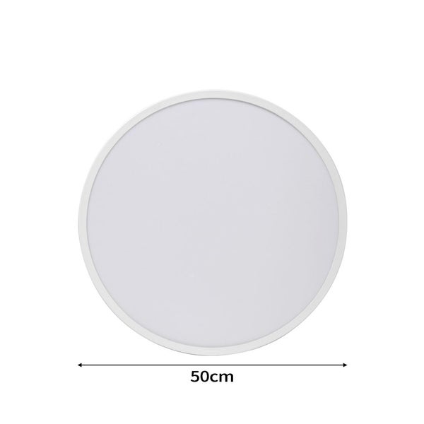 Emitto Ultra-Thin 5cm LED Ceiling Down Light Surface Mount Living Room White 36W Carousel 8