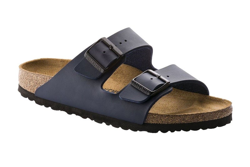Birkenstock Unisex Arizona Birko-Flor Sandals (Navy) Carousel 1