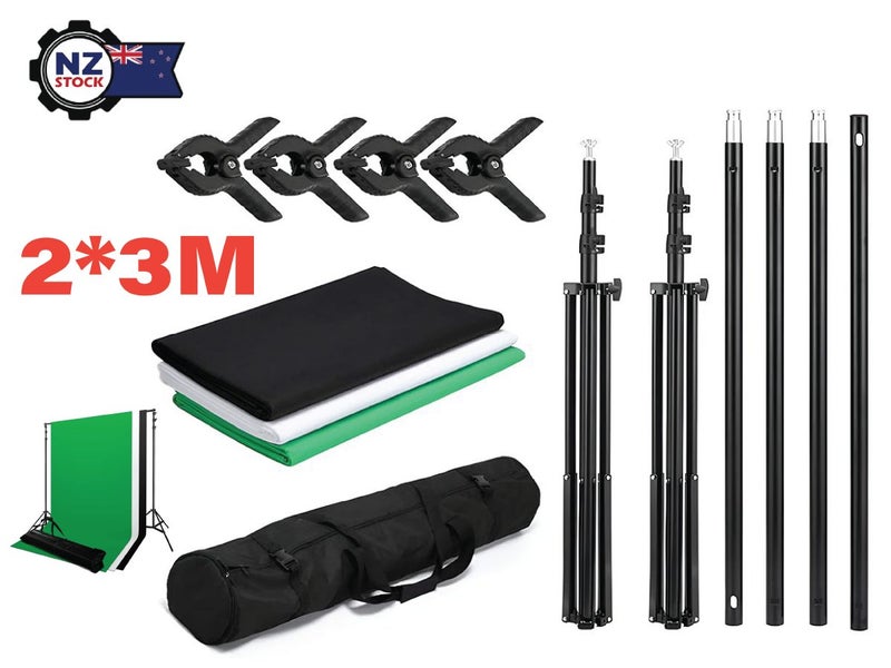 Photography Studio Set with 3 x Backdrops NZ Clearance Carousel 1