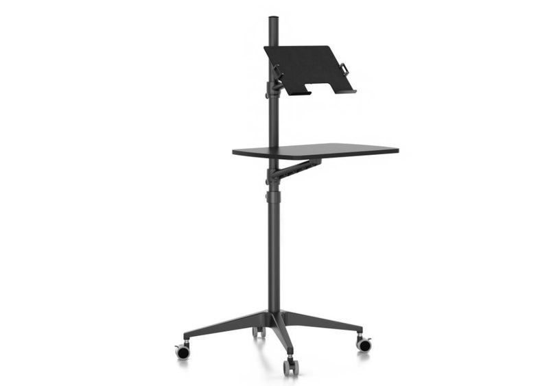 Office Laptop Floor Stand Height Adjustable Desktop Table Portable Rolling Carousel 1
