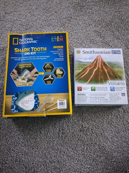 Stem shark tooth dig kit and Smithsonian volcano set Carousel 2