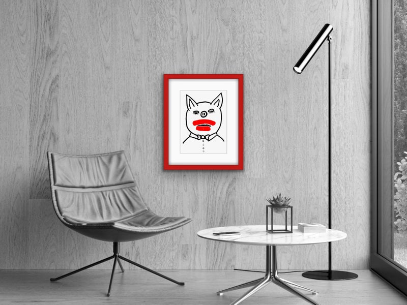 The Red & Blue Story No 3 | Vintage Wall Art | Framed Print 1/20 Carousel 2