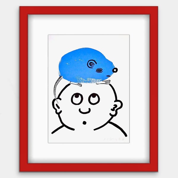 The Red & Blue Story No 2 | Vintage Wall Art | Framed Print 1/20 Carousel 1