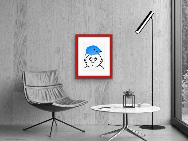 The Red & Blue Story No 2 | Vintage Wall Art | Framed Print 1/20 Carousel 2