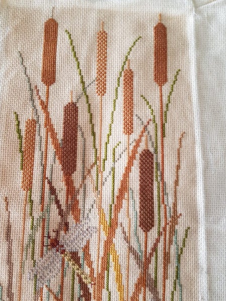 Lovley needlepoint dragonflies and rushes Carousel 2