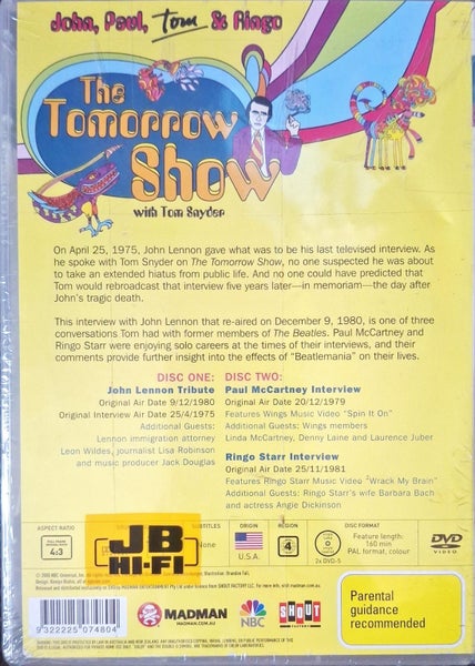 The Tomorrow Show With Tom Snyder: John, Paul, Tom & Ringo Carousel 2