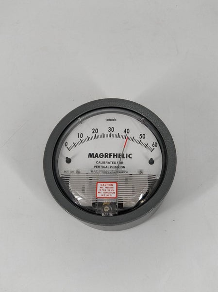 BRAND NEW pressure gauge (0-60Pa) Carousel 1