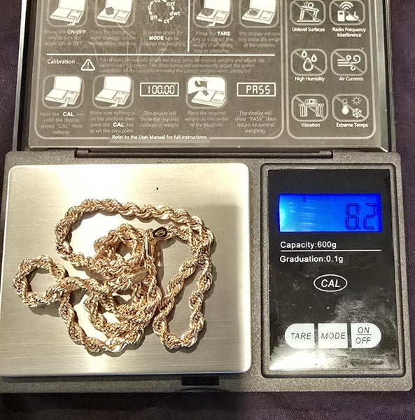 9ct Gold Hollow Rope Chain ~46cm ~8.2g/ #22A Carousel 3