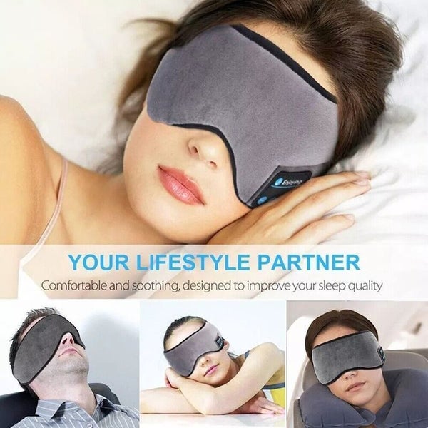 Wireless Bluetooth Stereo Eye Mask Headphones Sleep Band #AC103 Carousel 2
