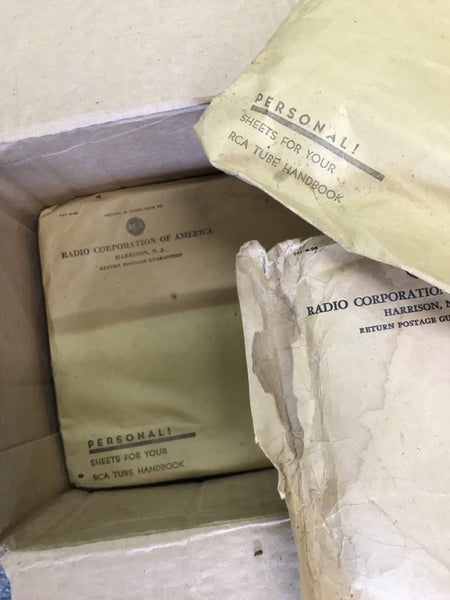 Vintage data sheet inserts for RCA tubes and transistors Carousel 5