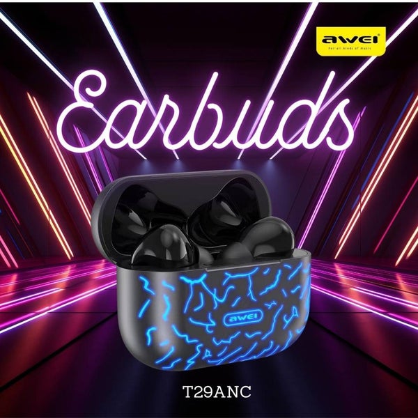ANC EarBuds Pro - Bluetooth - HiFi Audio - 8hr Play - Super Bass - LED Case Carousel 2