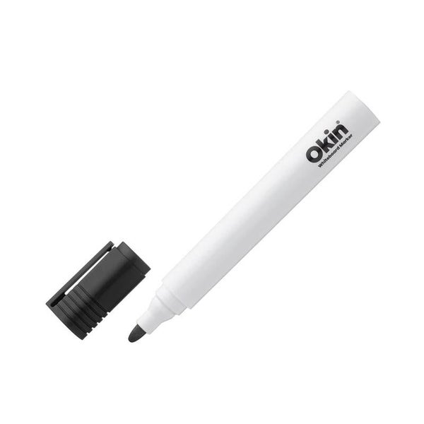 Okin Bullet Tip Black Whiteboard Marker 3.0mm IWMBLK Carousel 1