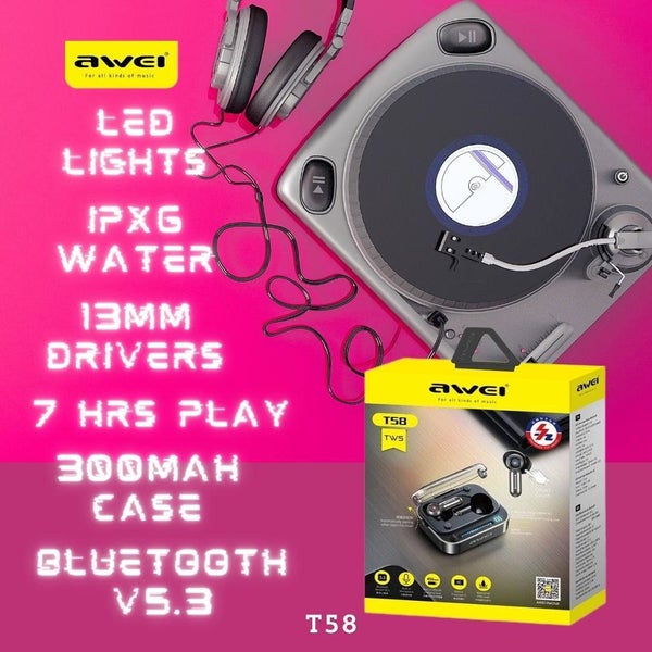 Earbuds MaxPro - Experience Powerful 13mm Drivers - Retro Design Charging Case64424151439105114