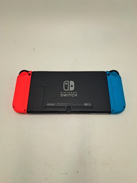 * Red/Blue Nintendo Switch V2 Console w/ Cables & Case! * Carousel 4