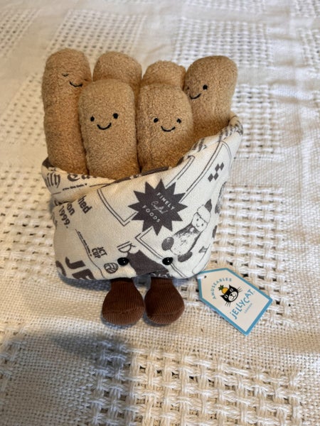 Jellycat Amuseables Cosy Chips - London Exclusive - Fish & Chips Experience Carousel 1