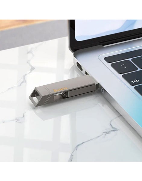 Hoco USB-A & USB-C High Speed 64GB Flash Drive (UD15) - Grey Carousel 5