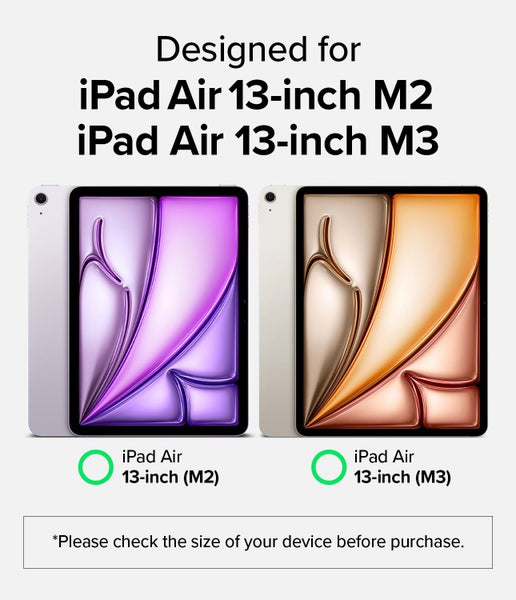 iPad Air 13" (M3/M2) Fusion Sketch Stand Black Case by Ringke Carousel 2