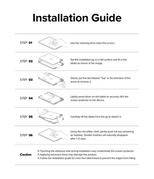 iPad Air 11" (M3/M2) Easy Slide Tempered Glass by Ringke Carousel 15