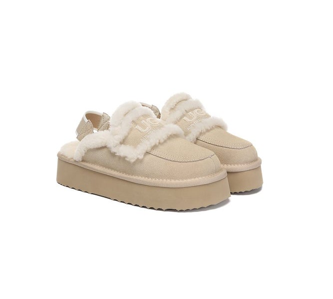 AUSTRALIAN SHEPHERD(R) UGG Slippers Women Removable Strap Slingback Platform ... Carousel 1