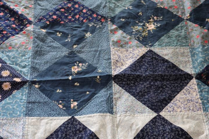Gorgeous Blue Quilt - Great for Bed Cover, Couch Blanket, etc. Carousel 9