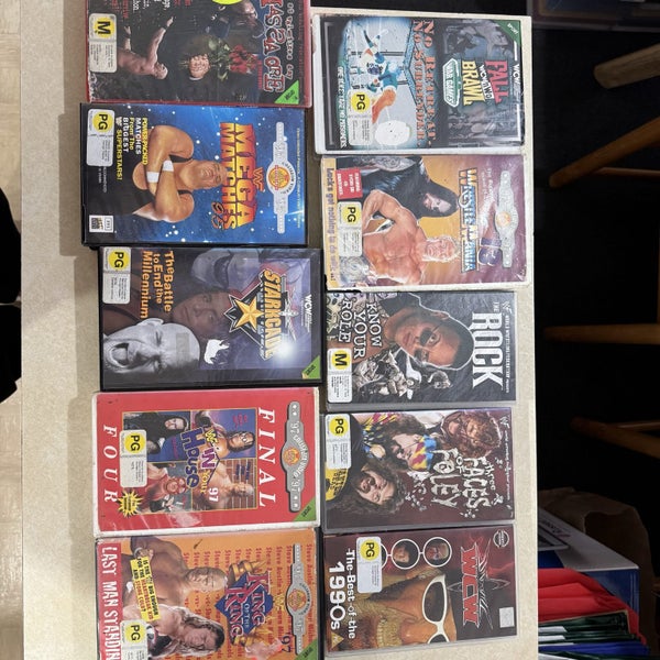 bulk lot wrestling vhs Carousel 1