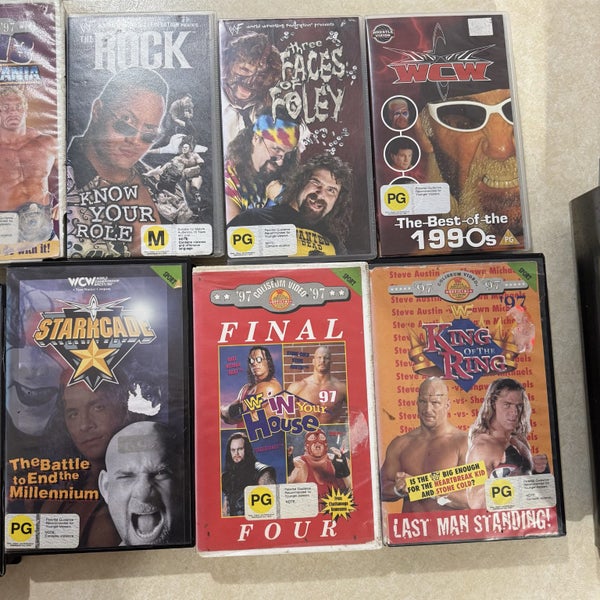 bulk lot wrestling vhs Carousel 3