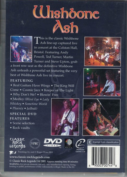 DVD Wishbone Ash - 20th Anniversary Concert Live 1990 (Argus Line Up Ted Turner) Carousel 1