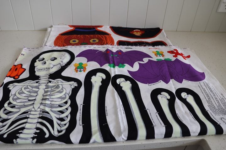 Wonderful Halloween Sewing or Craft Projects. One glows in the dark! Fabric Carousel 1