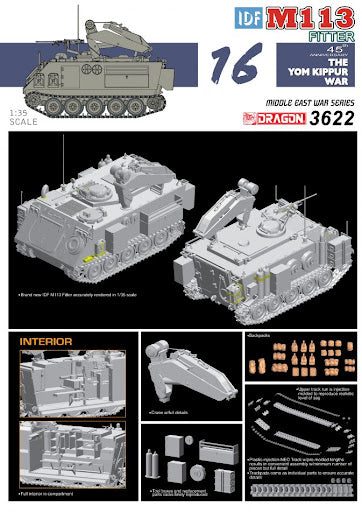 Dragon 1/35 IDF M113 Fitters & Chata'p Field Repair Vehicle Kit 362264170667033987111