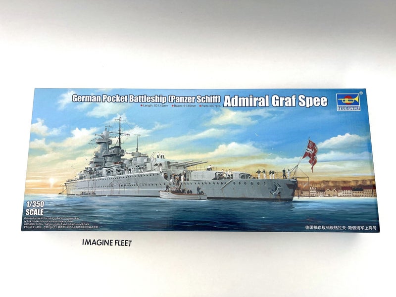 Trumpeter 1/350 German Battleship Admiral Graf Spee WWII Warship Kit 05316 Carousel 1