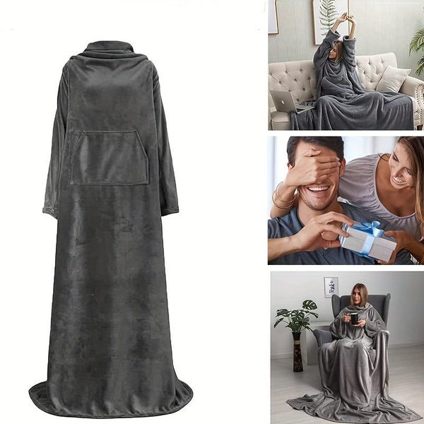 NNETM Cozy Flannel Sleeve Blanket for Indoor & Outdoor Carousel 2