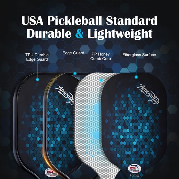 NNETM Pickleball Paddle Set 4-Pack Fiberglass Beginners Carousel 2