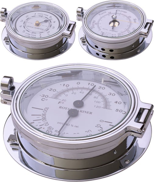 Royal Mariner® 140mm Tide clock + Barometer + Thermo /Hygro Royal Mariner NZ Carousel 1