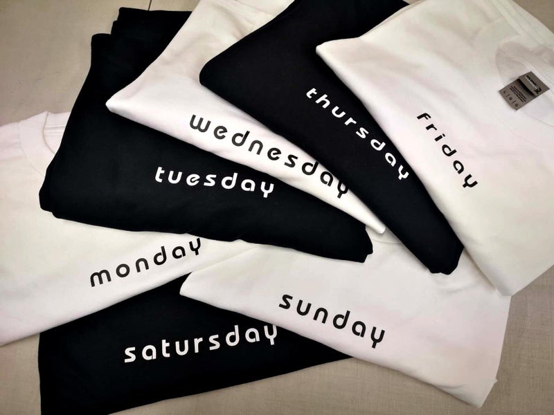 Premium T-Shirt Design-Monday to Sunday Theme T shirt design (included 8 shirts) Carousel 2