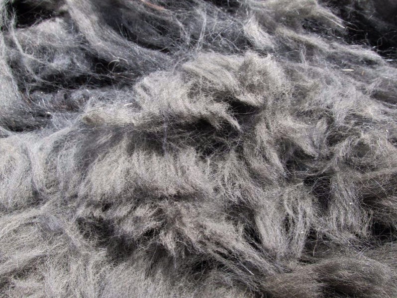 Llama Fleece, 1kg. Steel grey Carousel 1