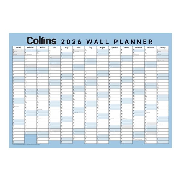 Collins Large Wall Planner 700x990mm Unlaminated 2026 Carousel 2