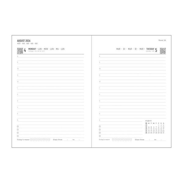 Letts Conscious A6 Diary Ocean Blue 2026 1001612 Carousel 2